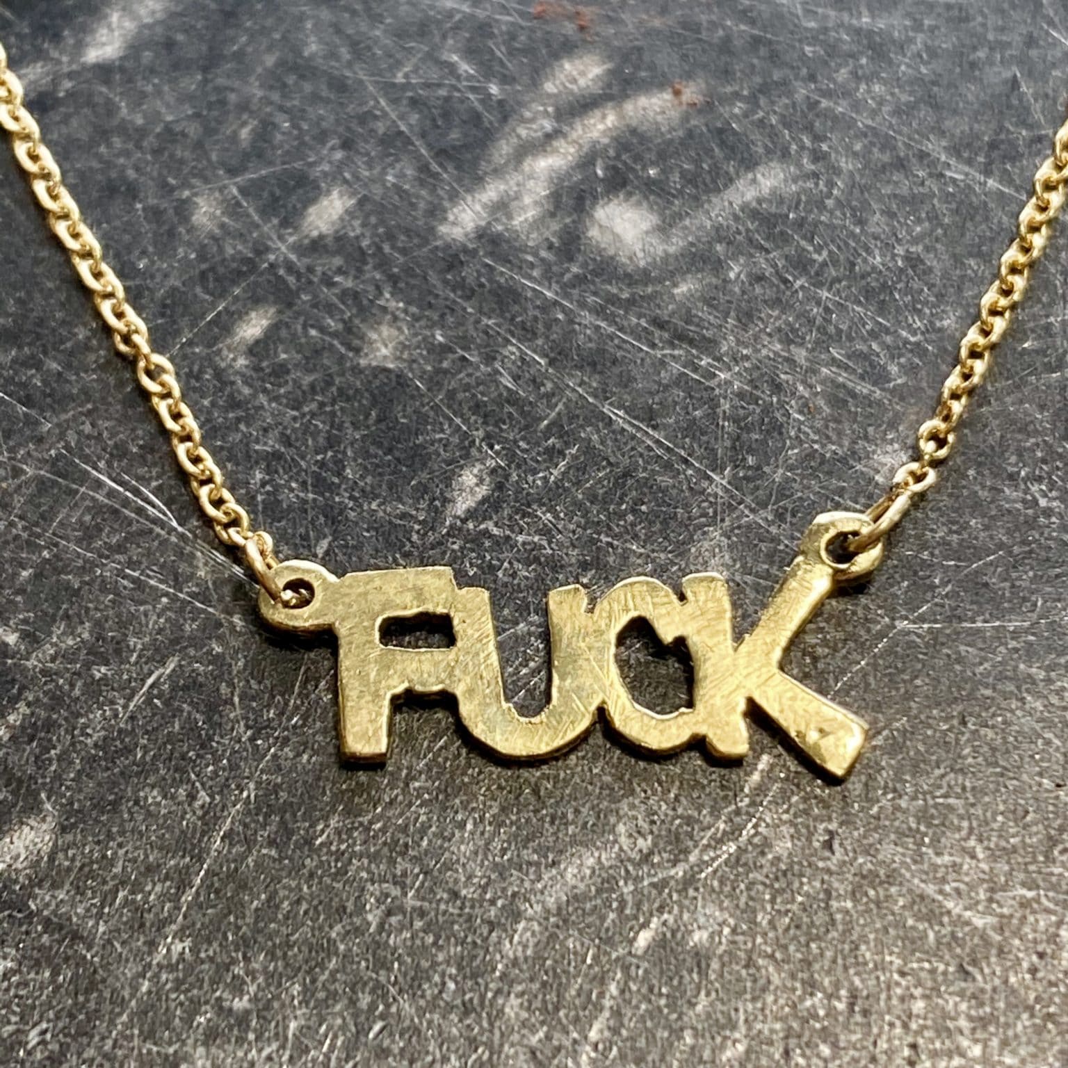 Fuck Yeah Necklace - Studio Fran Fine Jewelry