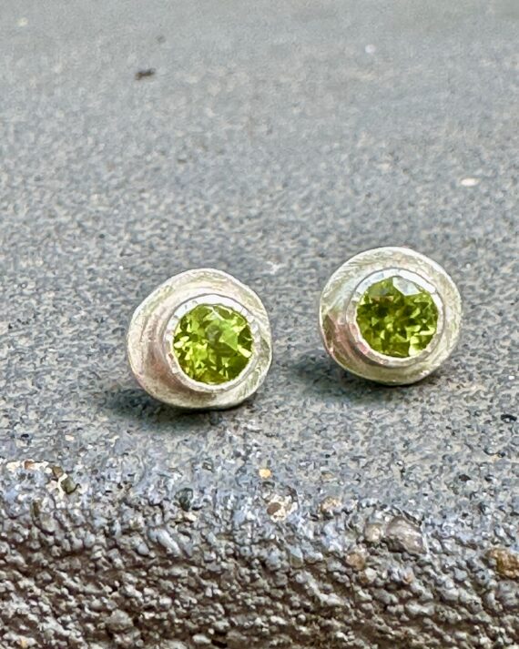 Peridot Stud Earrings